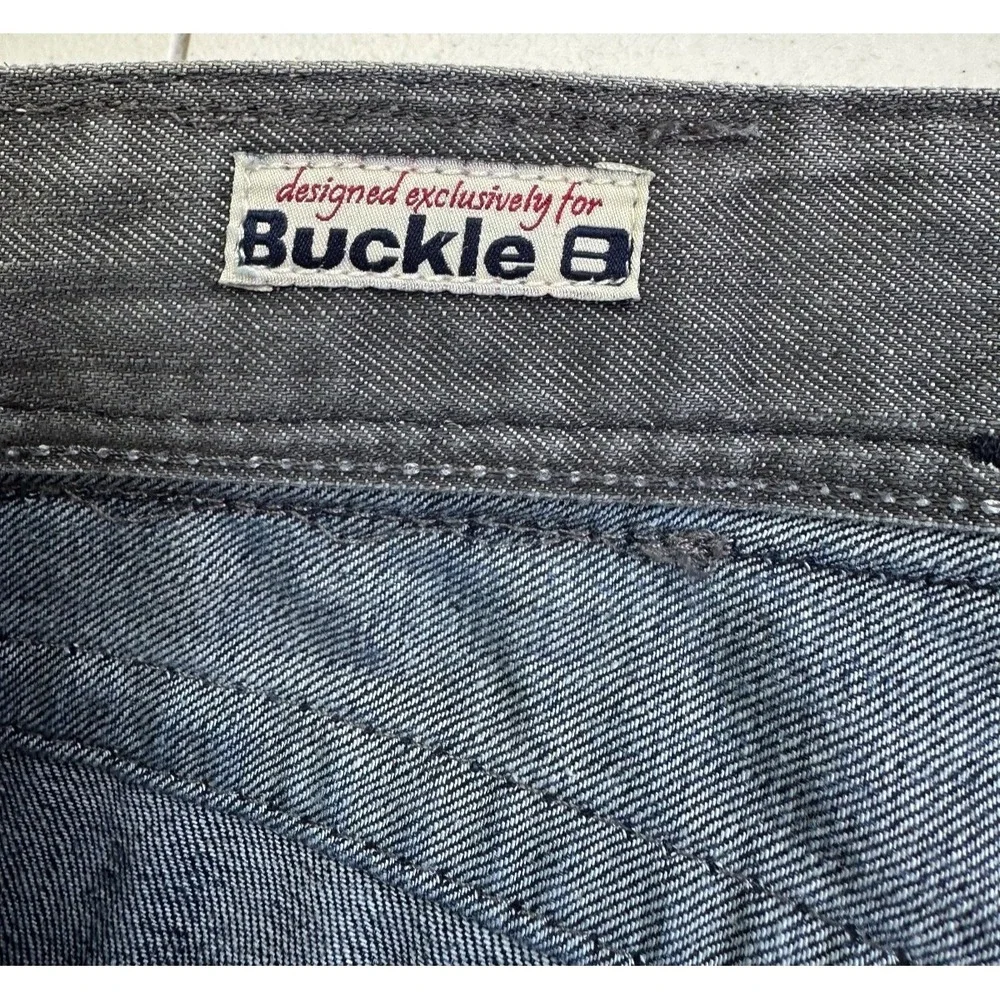 MEK DNM BKE Mens 36x32 Bootcut Jeans Blue Distressed Buckle Y2K Denim Pants